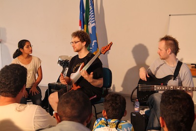 Shane Allessio and Grant Stinnett teaching in Brazil